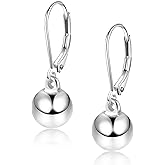 Lancharmed Drop Ball Earrings for Women 925 Sterling Silver Post Dangle EarringsHypoallergenic Earings for Jewelry Gifts
