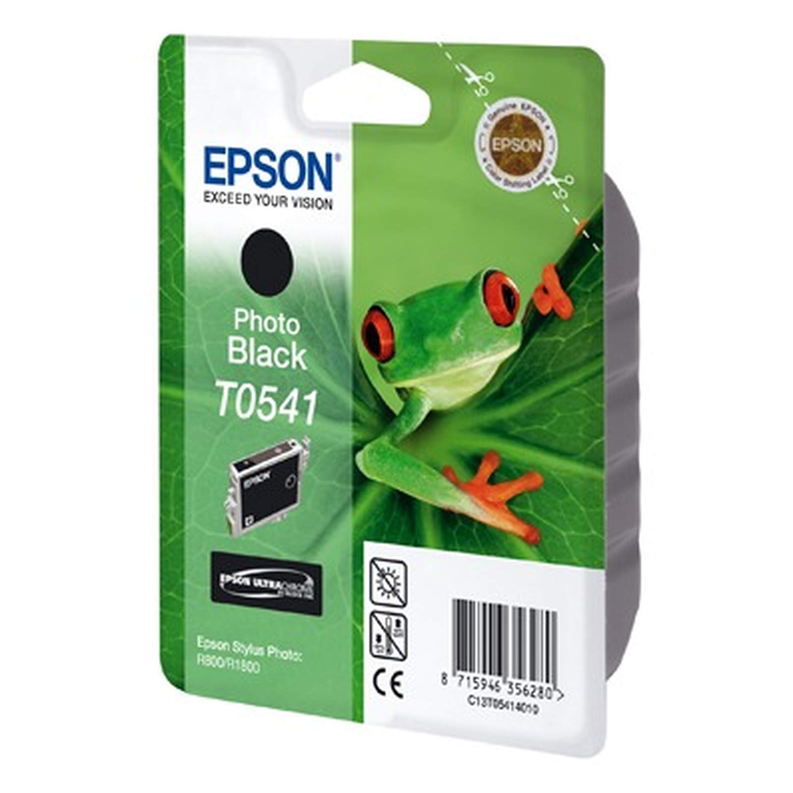 Epson Singlepack Photo Black T0541 Ink Cartridge for printers (Black, Epson Stylus Photo R1800, R800, Black, Inkjet, Blister, 246 mm)