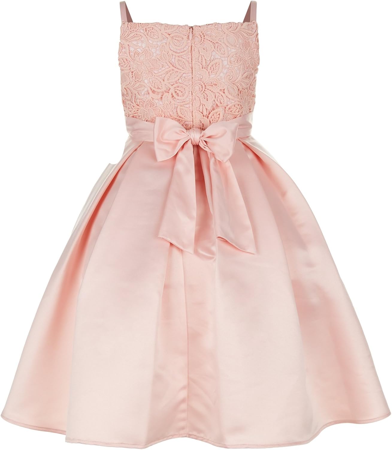 satin flower girl dress