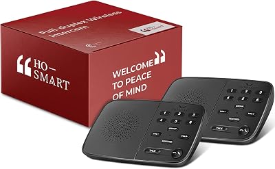 HOSMART UltraSpeak Intercom Wireless Home Business 1200ft Range Full Duplex 2