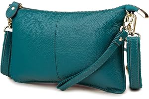 Artwell Genuine Leather Clutch Wallet For Women Wristlet Envelop Crossbody Purse Card Shoulder Bag