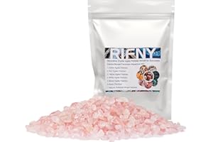 RIFNY 2LB Pink Rose Quartz Stones, Irregular Crystal Pebbles Rock, Gravel for Vase Filler Aquarium Tank Decoration, Cactus Succulent and Air Plant, Vase Fillers Ornament