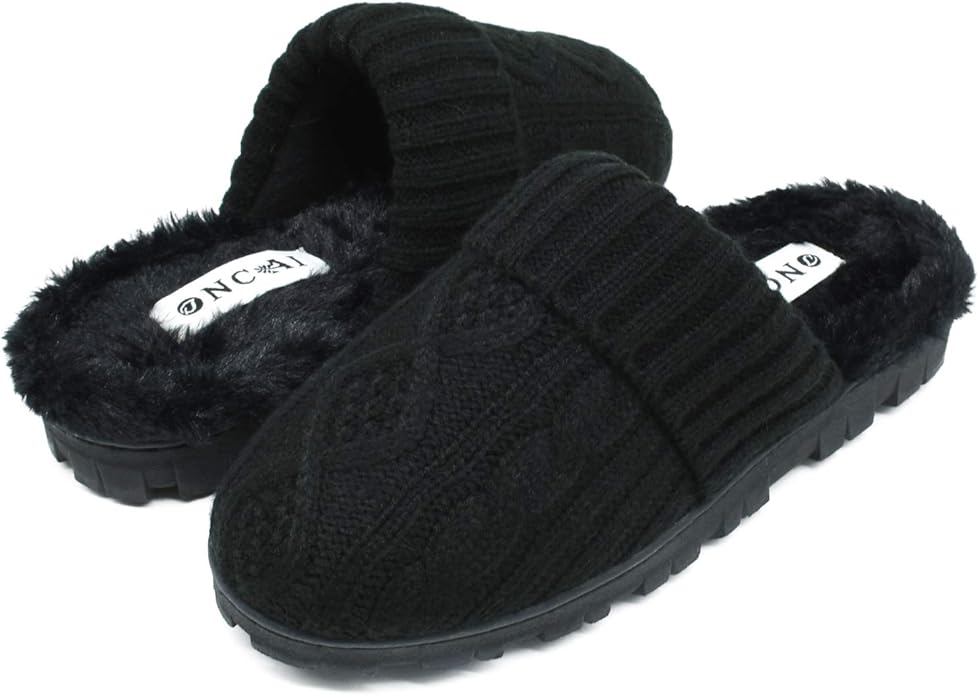 ONCAI Women’sHouseSlippersWinterFluffySlipperforWomen Knitted