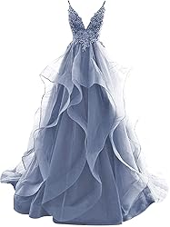JAEDEN Prom Dresses 2024 Ruffles - Backless Long