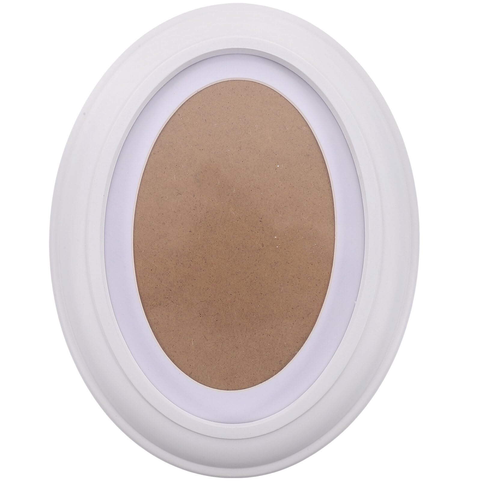 Picture Fram - Oval Wood Picture Frame 7 Inch Wall Hanging Decoration (Send Seamless Nail and S Nail)