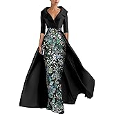 Fkhcd A-Line Formal Evening Dress Elegant Satin Floor Length Half Sleeve Shirt Collar Wedding Party Gowns Slit Appliques 2025