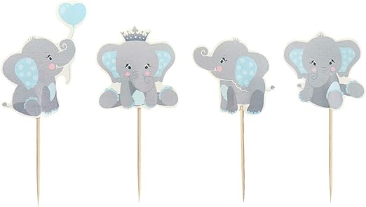 elephant cupcake toppers