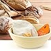Banneton Bread Proofing Basket, Sourdough Brotform Natural Rattan Basket for Bread Baking - Includes Cloth Liner & Premium Silicone Dough Scraper with Measurement Conversions - 9 inch, Cozyful Kitchen