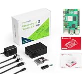Seeed Studio Raspberry Pi 5 Starter Kit - 16GB RAM, 64GBGB Micro SD Card Pre-Loaded 64-bit OS, Type-C Power Supply, Active Cooling Case for Edge AI, Docker &amp; Pro Workstation