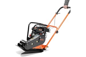 VEVOR Plate Compactor,2.8HP 78.5cc Gas Engine, 5600VPM Force Vibratory Compaction Tamper,1920LBS Compactor with 18.7 x 11.8 i