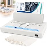 Thermal Binding Machine 500 Sheets Capacity, Book Binding Material | 110V Binding Machine A3(Short Edge)/A4/A5 Document Heat Binder with 10Pcs Covers (Black)
