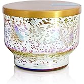 Capri Blue Blue Jean Scented Candles for Home - Mercury Iridescent Inverted Jar Candles - Housewarming Gifts for Women & Men - Long Burning Soy Wax Blend - Blue Jean (10 oz)
