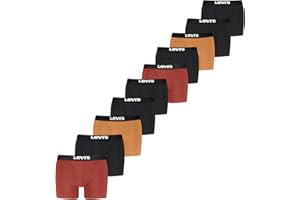 Levi's Mens 10-Pack Boxer Brief, Soft Cotton, Tag-Free, Breathable ComfortBoxer Briefs