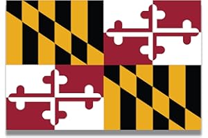Magnet Me Up Maryland US State Flag Magnet Decal, 4x6 Inches, Heavy Duty, Automotive Magnet for Car, Truck SUV, Any Other Magnetic Surface, Collectible Souvenir, Show Your State Pride, Crafted in USA