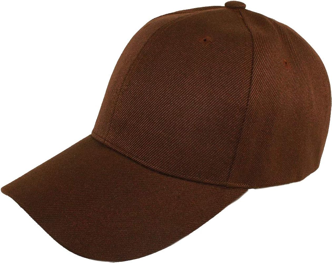 plain brown baseball cap