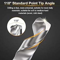HARFINGTON 28.5mm Drill Bit 1/2" Reduced Shank