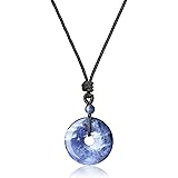 AmorWing Chinese Donut Pendant Sodalite Crystal