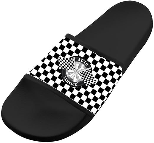 checkered sandals