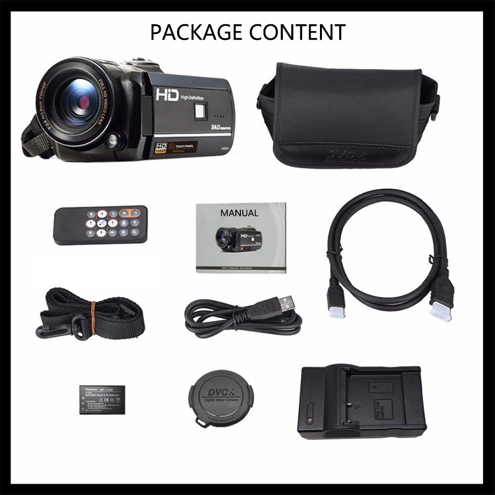 SEREE HDV-S13 1080P FHD Camcorder Wifi Digital Video DV Camera IR Night Shot Vision 3