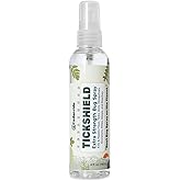 Cedarcide Extra- Strength Tickshield | Deep Woods Cedar Oil Tick & Mosquito Repellent Spray Kills & Repels Ticks, Fleas, Chiggers and Mosquitoes| For People & Pets | Natural Essential Oils | 4 Oz