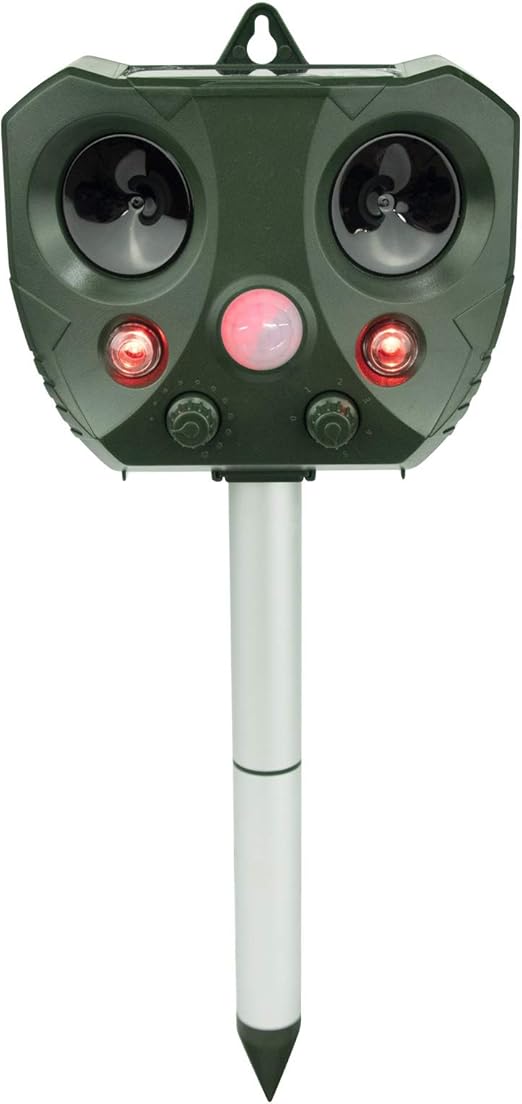 vonivi Ultrasonic Cat Repellent, Animal Repeller Solar Rechargeable