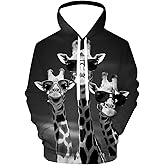 Zenzenze Rainbow Horse Hoodies for Men Women 3D Graphic Sweatshirts Novelty Pullover Hoodie Funny Hoody Hooded With Pockets