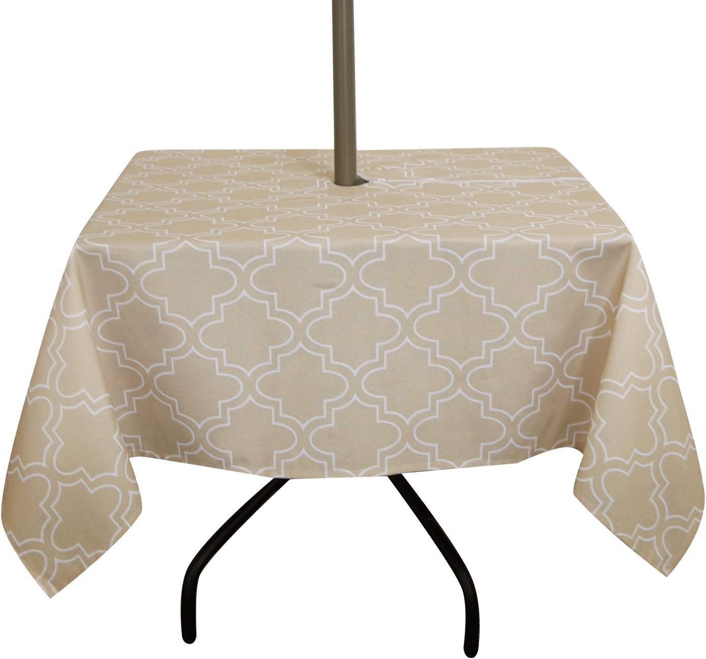 Best table cloth with hole for umbrella square Your House