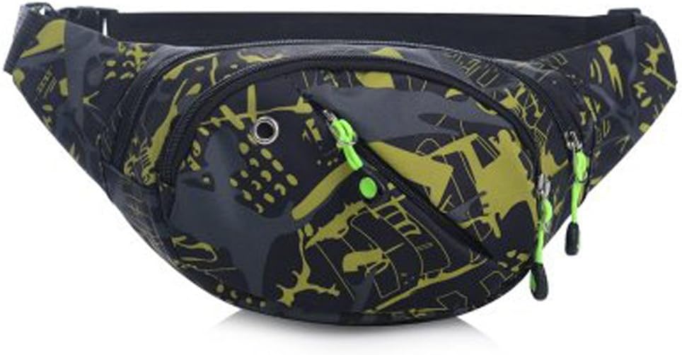 TITAP 2019 New Style 1PC Colorful Waist Bag Waterproof Travel Fanny Pack Mobile Phone Waist Pack Belt Bag (Yellow)