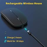 Anmck Wireless Silent Mouse 1600 DPI 2.4G USB Rechargeable Slim Mice view 3