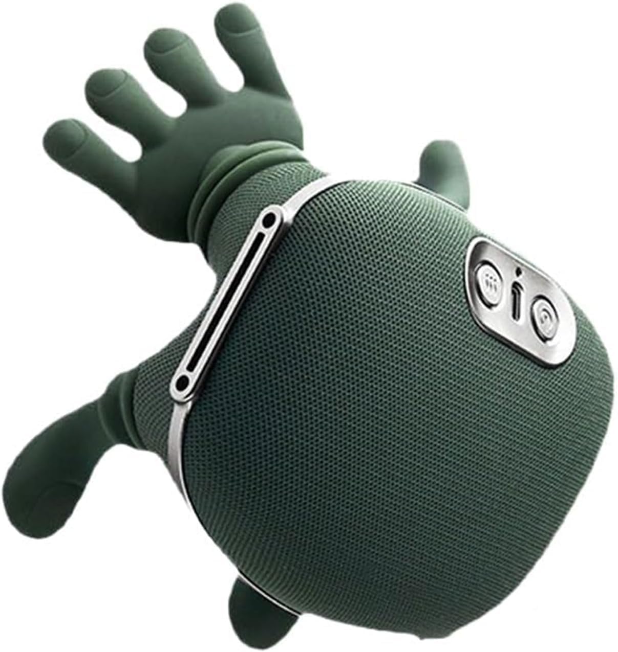 Photo 1 of Heated Neck and Shoulder Massager – 4D Deep Tissue Shiatsu Electric Massage Pillow, Cordless Portable Hand-Like Design for Pain Relief and Muscle Relaxation for Home, Office, Car, Travel (Green)