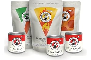 Urban Slicer Pizza Worx - 3 Pack Variety Pizza Doughs & 3 Pizza Sauces - Neapolitan, Deep Dish, and Grilling Dough - Pizza Making Kit - Makes 6 Pizzas
