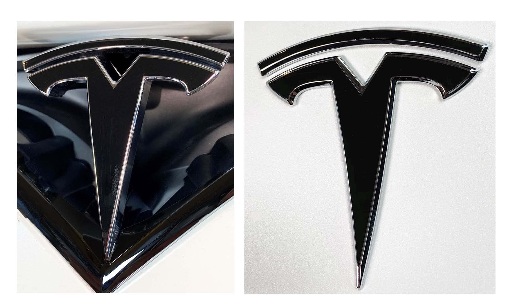 Logo Decal Wrap for Tesla Model S, Refresh, 4-pc
