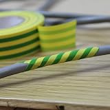 Faithfull Green/Yellow PVC Electrical Tape 19mm x 20m FAITAPEPVCGY view 4