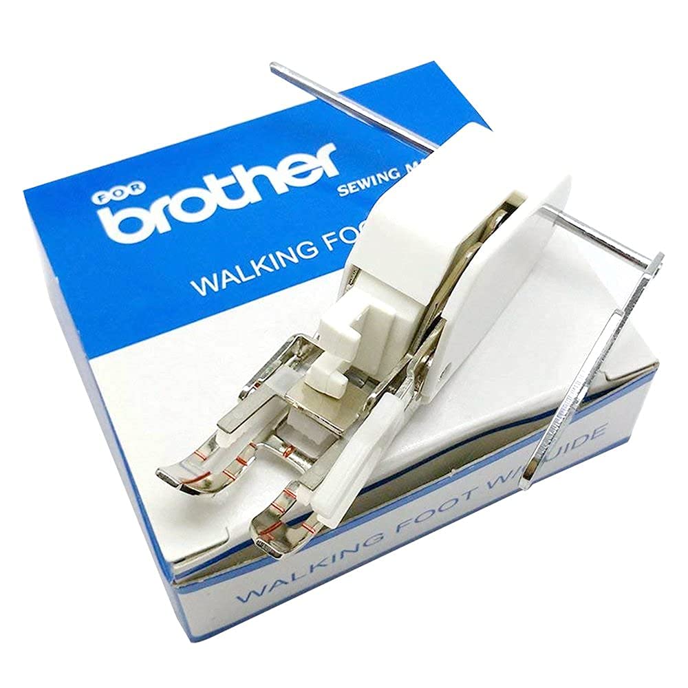 LNKA Open Toe Walking Foot W/Guide for Brother Sewing Machine Quilting and Sewing Stitch Through Multiple Layers