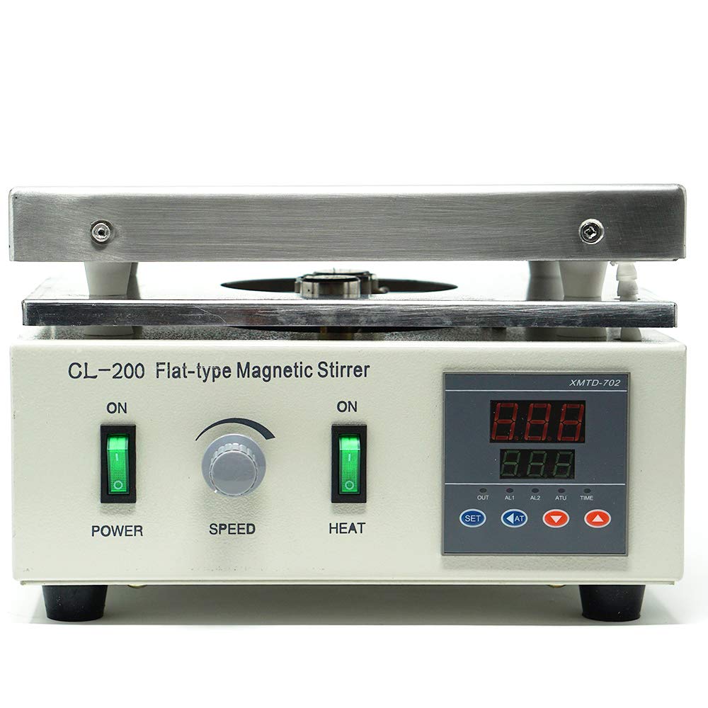Flat Type Digital Stirrer Heating hot Plate Set, 1001250 RPM stir Speed, rt 299 c