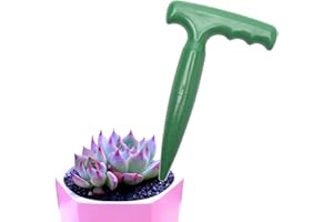 Denpetec Dibber Bulb Seedling Planting Tools Transplanting Garden Grip Widger Garden Handle Hole Punch for Gardening Plant Ca