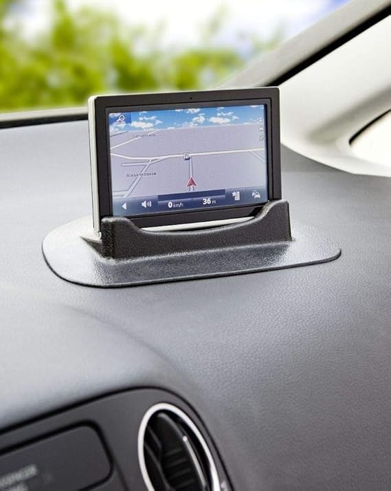GKA Universal Handyhalter Navi Halterung Auto Navi Befestigung Armaturenbrett Handy Smartphone Navigation Silikon Vakuum-Saug