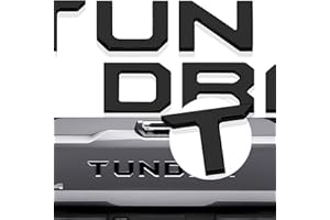 JHAZE Tailgate Insert Letters Compatible for 2022 2023 2024 Tundr Rear Emblems Not Decals Stickers with Strong Certified Adhesive -Matte Black
