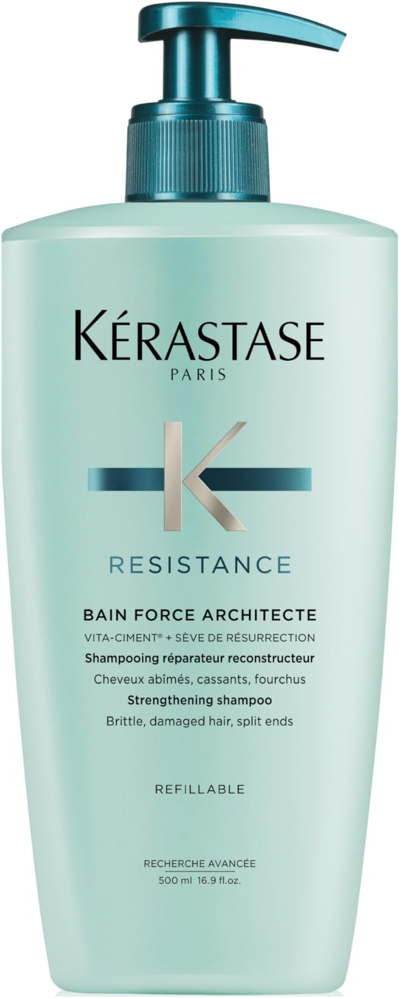 Kérastase Resistance Bain Force Architecte Daily Strengthening Shampoo 500ml