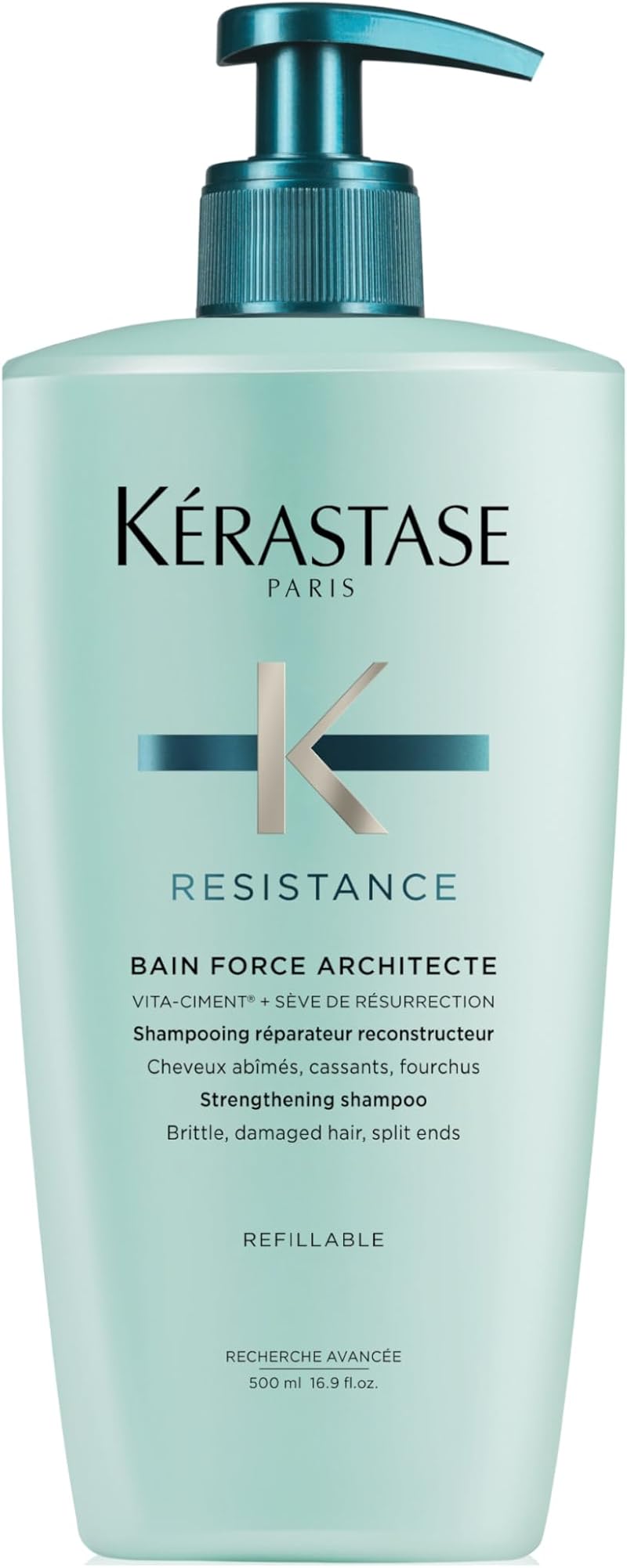 Kérastase Resistance Bain Force Architecte Daily Strengthening Shampoo 500ml