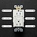 GFCI Outlet Receptacle 15 amp-Weather Resistant Self Testing Tamper Resistant Duplex Ground Fault Circuit Interrupter Outlet UL Certified for Home/Commercial/Outdoor/Indoor White