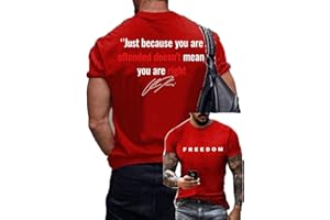 Men's Commemorative 1993 2025 Printed T-Shirt Tops Freedom USA Round Neck Short Sleeve Shirt Tees