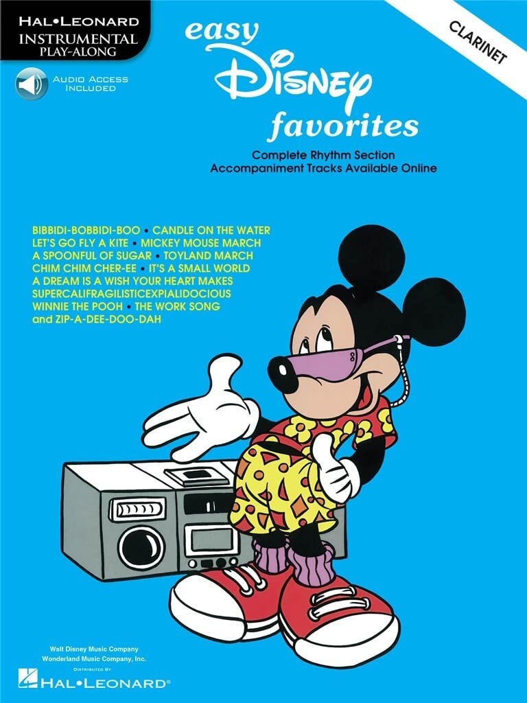 EASY DISNEY FAVORITES FOR CLARINET CLT BOOK: Instrumental Play-Along - Clarinet