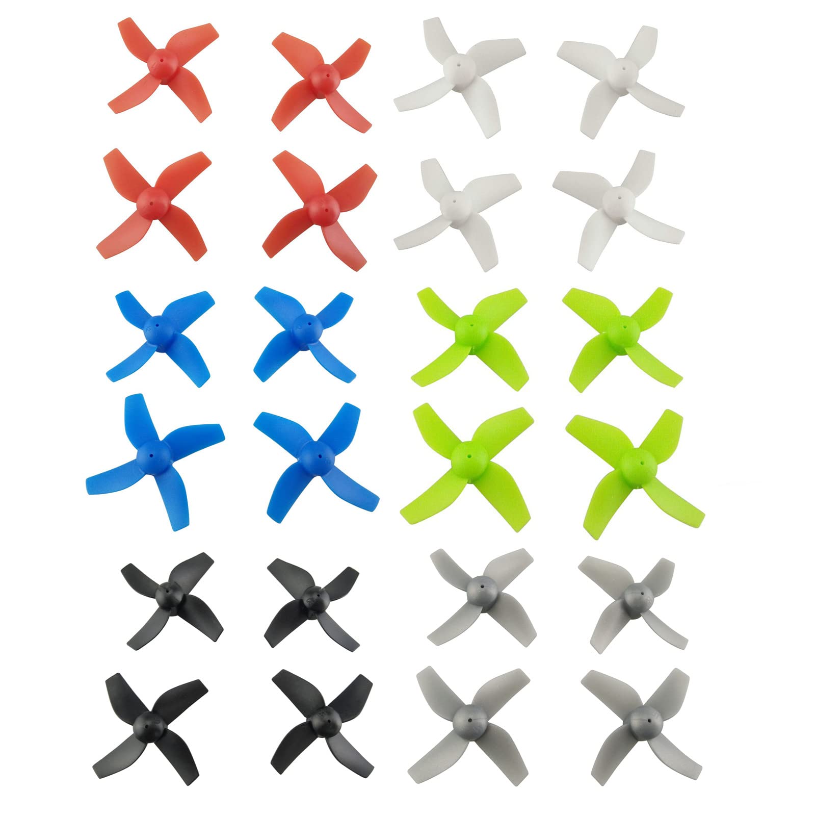 ZYGY 24PCS 6 Colors Replacement Propeller for H36 E010 FuriBee F36 NH010 Mini UFO RC Helicopter