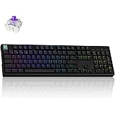 Keychron K10 HE 100% Wireless Hall Effect Keyboard, Nebula Switch | 2.4 GHz/Bluetooth/USB-C, Rapid Trigger, Adjustable actuation, QMK Launcher, Shine-through PBT keycaps, RGB Backlit
