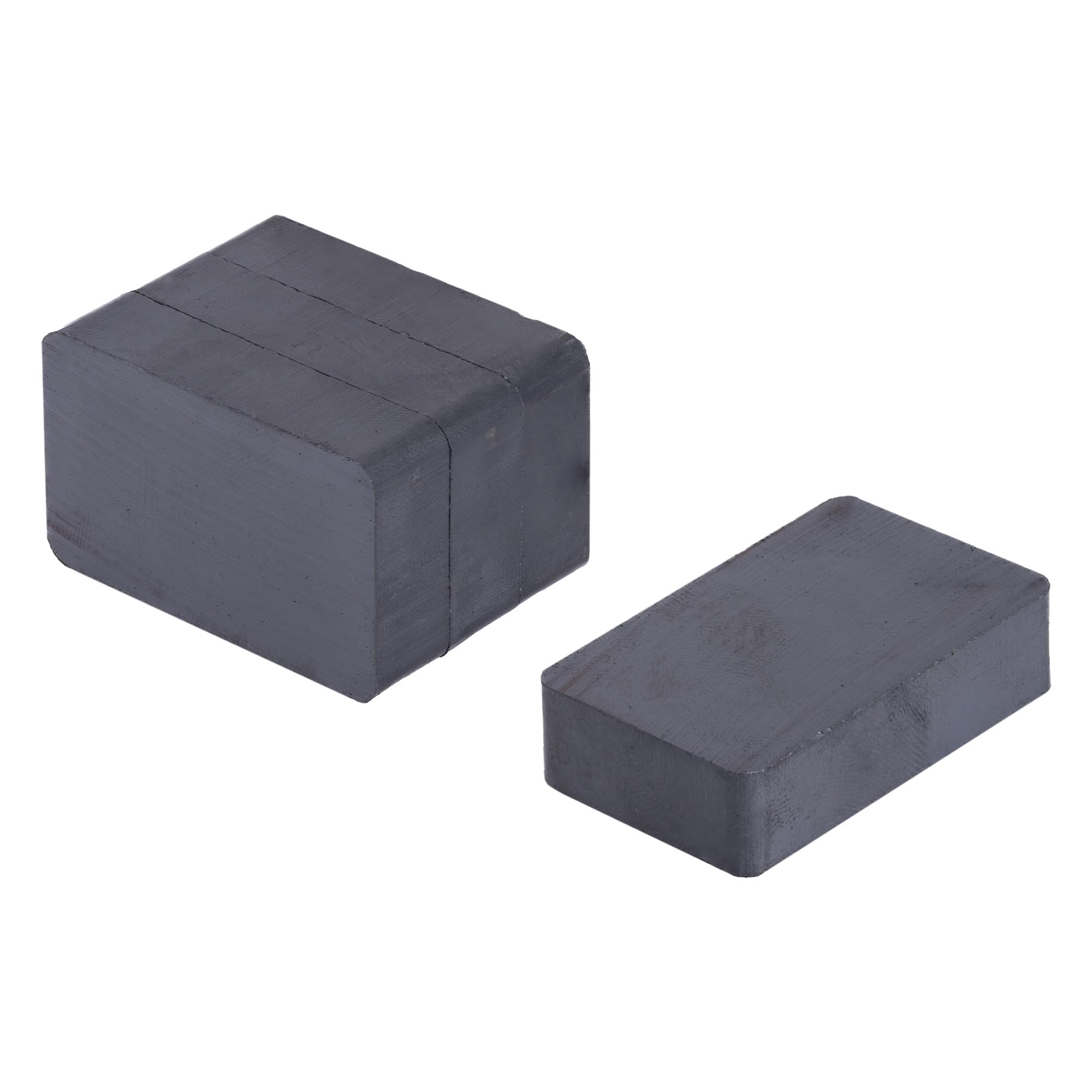 Y30BH Ferrite Magnet for Arts, Craft, Science and DIY - 40mm x 25mm x 10mm thick - 3kg Pull - Pack of 50