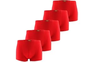 youlehe Men's Underwear Soft Bamboo Rayon Boxer Briefs Stretch Trunks Pack