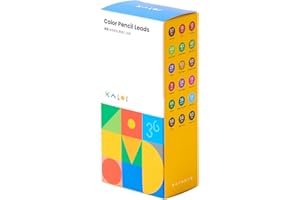 Kaco KALOR Mechanical Pencil Refills, 36 Color Set, 72 Pieces