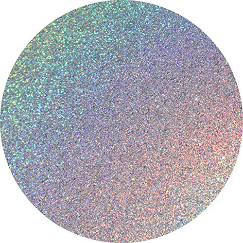 Hemway Glitter Paint Additive Sample Silver Holographic Mix with Emulsion Water Based Paints