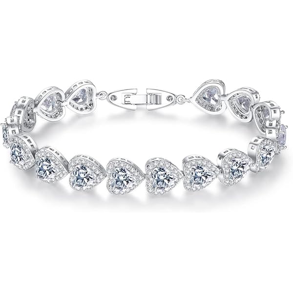 Amazon.com: Plated Platinum fashionable dazzling silver